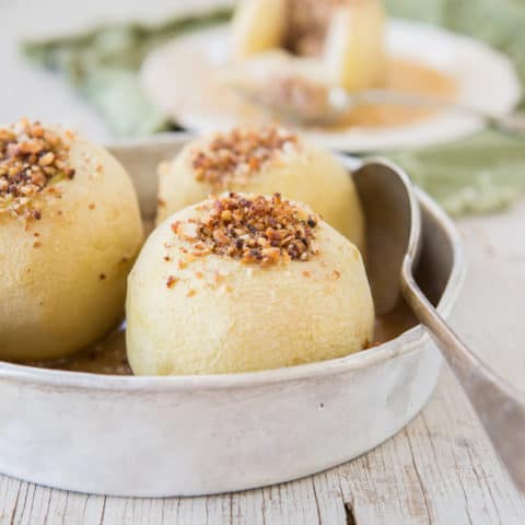 Nut and Date Stuffed Apples