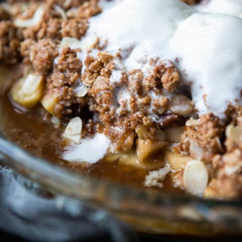 Vegan Pear and Almond Crumble (Gluten-Free)