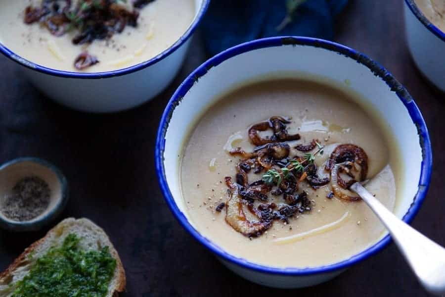 Creamy Vegan Potato Onion Soup The Minimalist Vegan