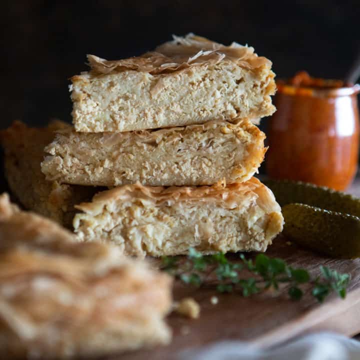 Vegan Gibanica Recipe (Serbian Cheese Pie)
