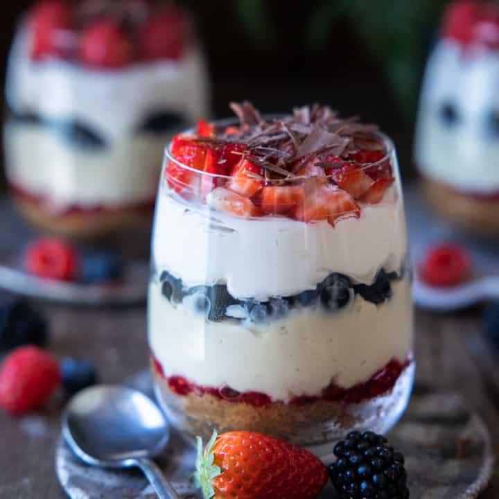 Vegan Trifle Cups with Berries