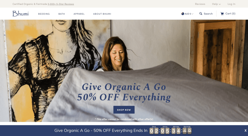 Premium Organic Cotton Bedding Bath Clothing Bhumi Australia