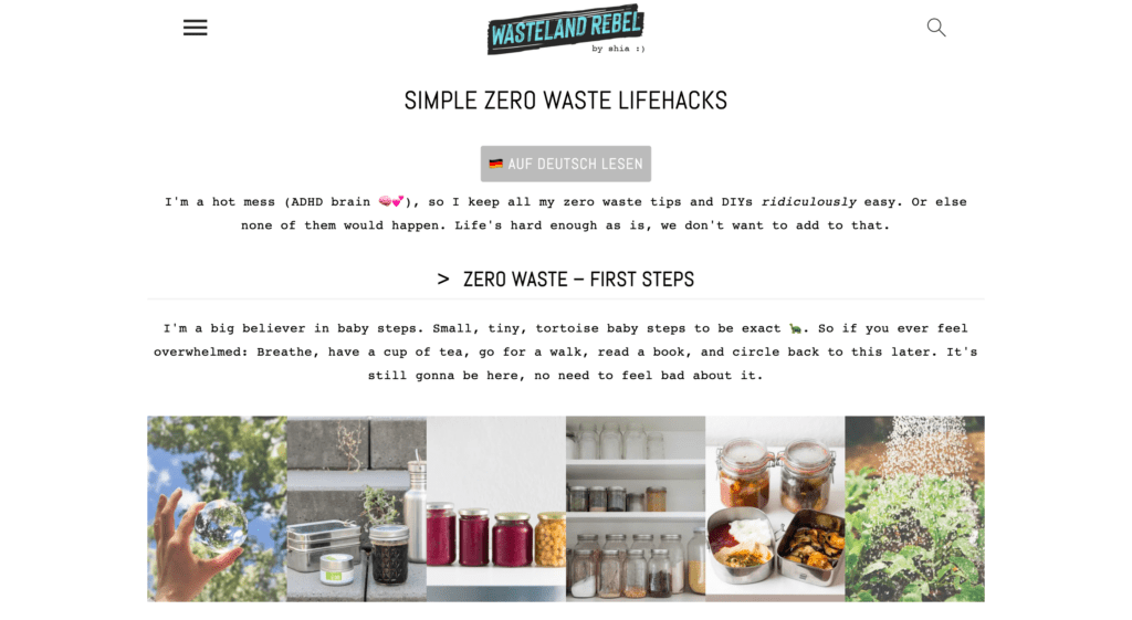 Simple Zero Waste Lifehacks Wasteland Rebel