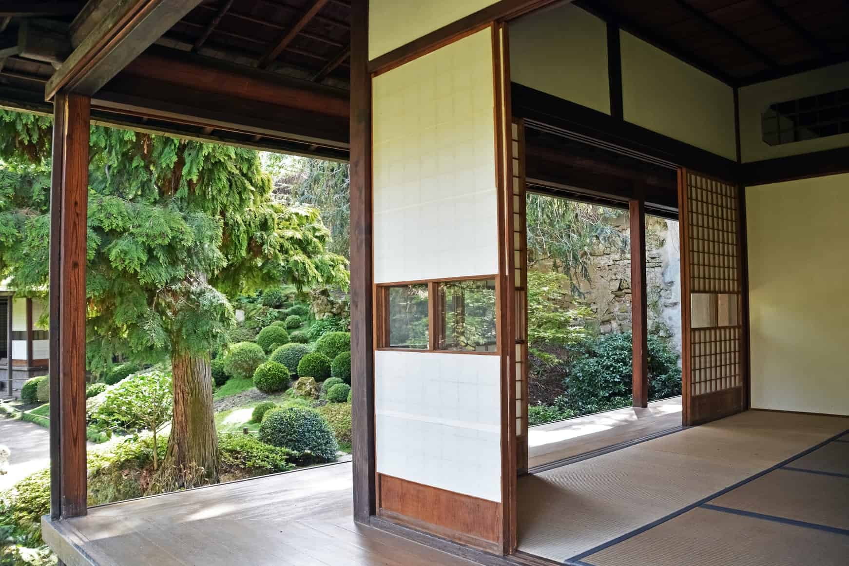 This minimalist Japanese semi in Bloorcourt has its own yoga wall