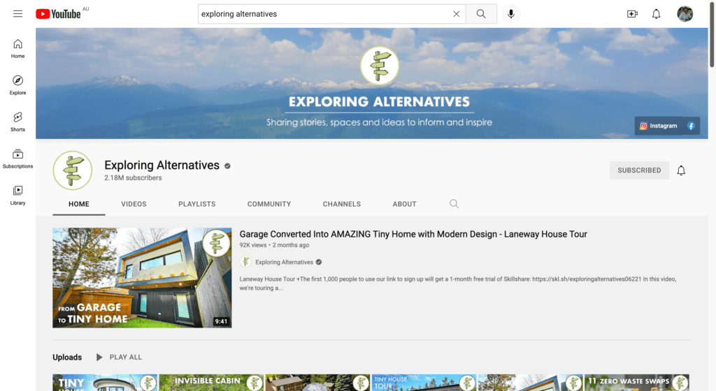 Exploring Alternatives YouTube